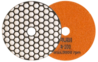 Leštiaci diamantový kotúč RUBI 100 mm - zrnitosť 200 na sucho