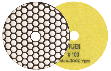 Leštiaci diamantový kotúč RUBI 100 mm - zrnitosť 100 na sucho