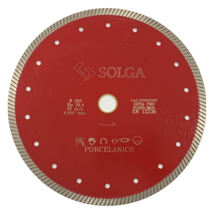 Diamantový kotúč SOLGA 250/25,4 na tvrdú keramiku